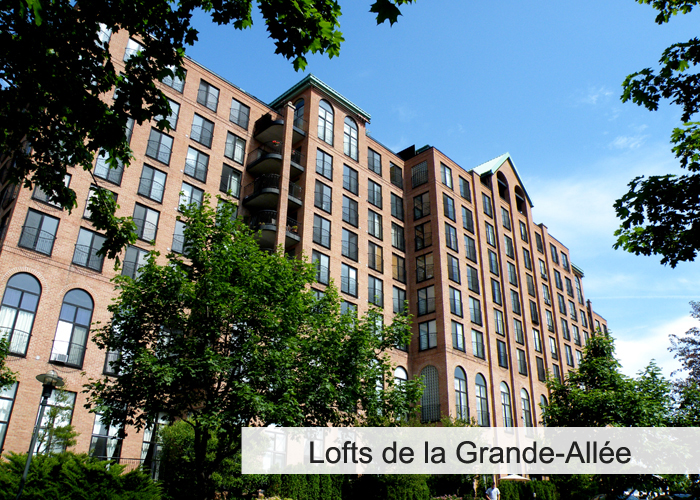 Les Lofts de la Grande-Allée Condos Appartements